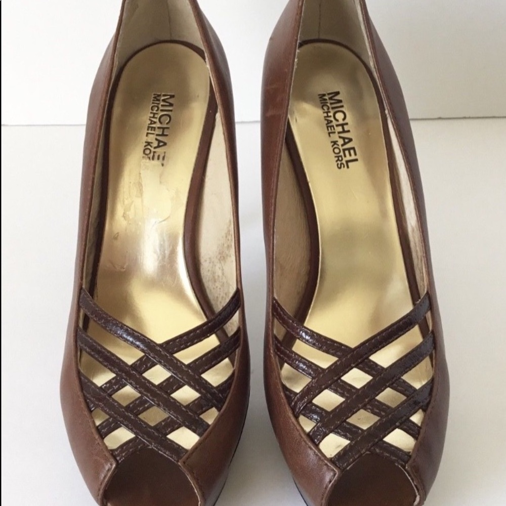 MICHAEL Michael Kors Open Toe Heels Pumps Shoes - Picture 2 of 6